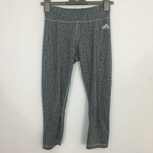 Adidas Girls S Gray Silver Climalite Pullup Polyester Blend Athletic Pants